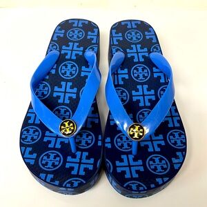Tory Burch Wedge Flipsflops. Size 6